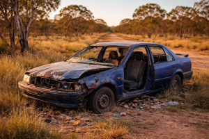 Accident-damaged car removed quickly with same-day pickup.